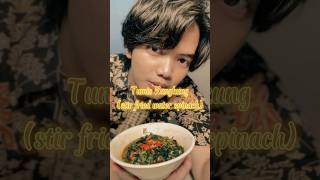 Kang king kung keng kong water sprout with oyster sauce food aesthetic cooking [upl. by Tibbetts]