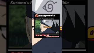 Nine Tails power is naruto anime sasuke kakashi [upl. by Nahtnoj]