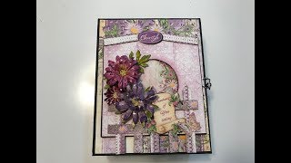 HEARTFELT CREATIONS WILD ASTER MINI ALBUM PART 1 SHELLIE GEIGLE JS HOBBIES AND CRAFTS [upl. by Rivers]