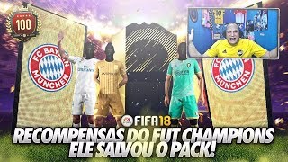 ELE SALVOU O PACK OPENING RECOMPENSAS DO FUT CHAMPIONS FIFA 18 [upl. by Umeko]