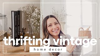 THRIFT WITH ME FOR VINTAGE HOME DECOR  Thrift and style home decor on a budget [upl. by Sidney402]