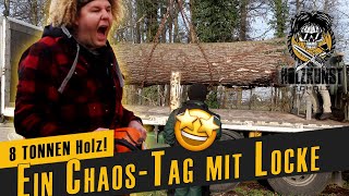 8Tonnen und ein ganz normaler Tag  Holzkunst Scholz offiziell [upl. by Ailicec]