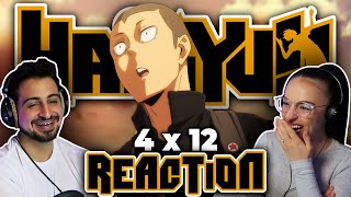 ITS TANAKA TIME Haikyuu 4x12 REACTION [upl. by Ytsirhc]