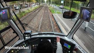 POV HTM tram 2kort vanaf remise Meppelwerf naar Centraal Station  4K cabview [upl. by Dorn]