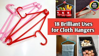 18 Brilliant Ways to Reuse Old Cloth Hangers  18 clever uses for plastic clothes hanger [upl. by Yursa]