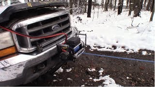 Trying out the XBull 13000 pound winch [upl. by Kruter875]