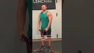 Best way to do lateral raises with resistance bands [upl. by Wane]