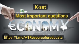 kset ugcnet economics mostexpected questions [upl. by Eirot]