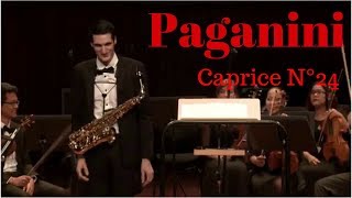 Paganini Caprice No24  Maxime Bazerque Saxophone [upl. by Wolcott878]