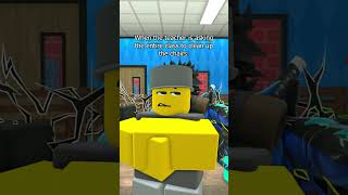 Chair cleanup shorts short roblox funny robloxmemes Goldfishiess [upl. by Ylellan]