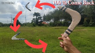 How to make Boomerang from Cardboard  Really Come Back [upl. by Anor]