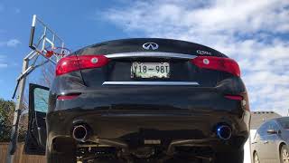 2015 infiniti Q50 37 with muffler delete [upl. by Haeluj]