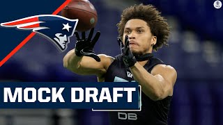 2022 NFL Mock Draft Patriots draft HONEY BADGER 20 at No 21  CBS Sports HQ [upl. by Rehportsirhc]