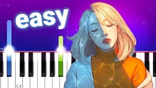 Ashe  Moral of the story 100 EASY PIANO TUTORIAL [upl. by Aliahs926]