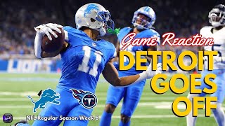 Lions are the MOST COMPLETE TEAM in the NFL  Lions vs Titans Week 8 Reaction  Johnny Gaz Sports [upl. by Sekofski]