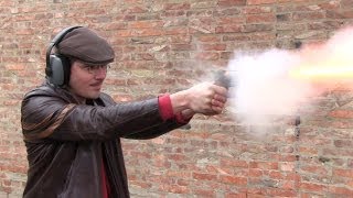 Shooting the original Civil War Starr DA percussion revolver [upl. by Anelys461]