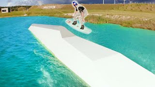 WAKEBOARDING IN LITHUANIA  DOMINIK GUHRS RIPS  313 CABLE PARK [upl. by Riatsala]