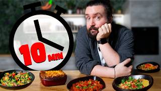 5 VEGETARISCHE REZEPTE in 10 Minuten [upl. by Ezeerb127]