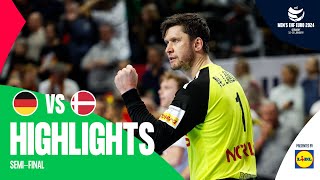 Big final incoming  Germany vs Denmark  Highlights  Mens EHF EURO 2024 [upl. by Aiuqram334]