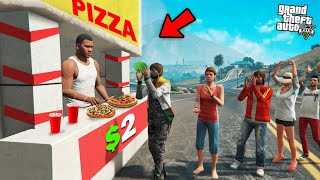 GTA 5  Franklin Opens A Pizza Restaurant In GTA 5 [upl. by Okiron]