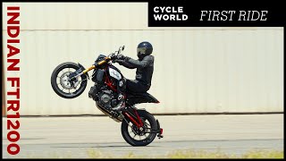 2019 Indian FTR 1200 S Review  First Ride [upl. by Gilman732]