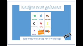 Wie weet welke dag het is vandaag Versie NGT [upl. by Liakim736]