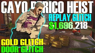 1696218 Cayo Perico Heist Replay Glitch Door Glitch GTA Online Update  SOLO Money Guide [upl. by Tadashi]