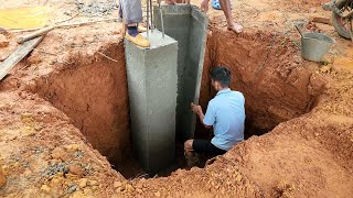 How to RCC column footing  footing RCC column concrete l Building Foundation [upl. by Oiluarb681]