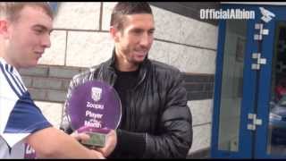 Amalfitano gets banter while receiving his Player of the Month award [upl. by Ttekcirc]