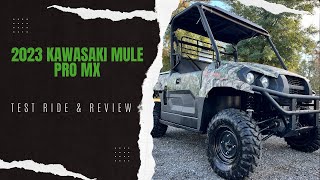 2023 Kawasaki Mule PRO MX Camo Test Ride and Review [upl. by Tricia]