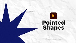 Adobe Illustrator Create Pointed Shapes Using the Start Tool [upl. by Nolahc263]