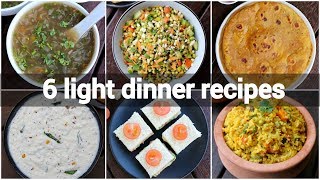 6 light healthy dinner ideas  light dinner recipes for weight loss  diet recipes lose weight [upl. by Rust705]