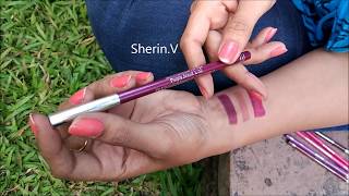 Miss Claire Glimmersticks Swatches  Affordable Lip liners [upl. by Ylime547]