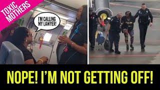 Woman MERCILESSLY Kicked Off Plane After REFUSING to Follow Rules [upl. by Atiniuq218]