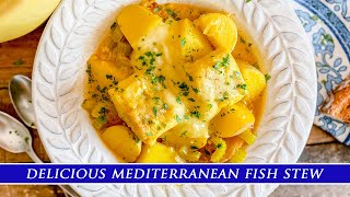 Mediterranean Fish Stew with Aioli  French Bourride Recipe [upl. by Algy]