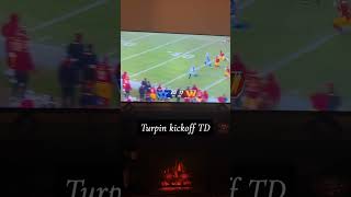 Dallas Cowboys returns kickoff for a touchdown  Turpin  ices game NFL Cowboys Turpin [upl. by Tteve120]