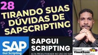 28 Respondendo a Dúvidas sobre SAP Gui Scripting [upl. by Darwen861]