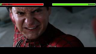 Peter Parker vs Harry Osborn WITH HEALTHBARS  HD  SpiderMan 3 [upl. by Volding]