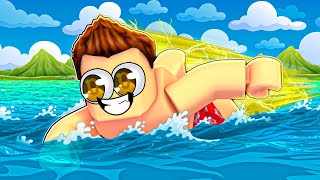 BECOMING MAX LEVEL SWIMMER 🌊 IN ROBLOX [upl. by Capwell]