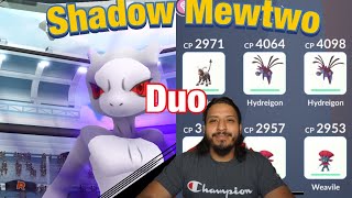 I duoed Shadow Mewtwo Raid in Pokemon GO [upl. by Enyaz]