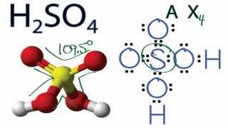 H2SO4 Molecular Geometry  Shape and Bond Angles [upl. by Valeta702]