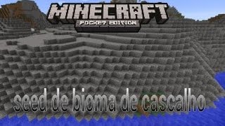 Bioma de cascalho seed minecraft pe 0121 [upl. by Akcirehs503]