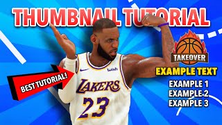 HOW TO MAKE 2K THUMBNAILS ON YOUR PHONE BEST NBA 2K21 NEXT GEN THUMBNAIL TUTORIAL [upl. by Chaker]