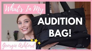 Whats In My Audition Bag  Georgie Ashford [upl. by Anrev]