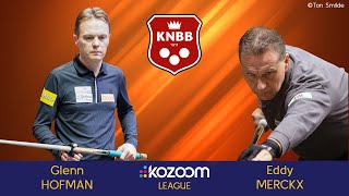 KNBB Kozoom League  Glenn HOFMAN vs Eddy MERCKX [upl. by Anniroc]