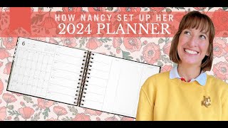 HOW NANCY SET UP HER 2024 PLANNER  OMG Planners with Laurel Denise [upl. by Mahalia]