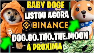 BINANCE LISTOU BABY DOGE COIN LISTOU NA BINANCE DOG GO THO THE MOON E A PROXIMA [upl. by Kauffman]