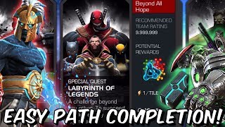 Labyrinth Of Legends Easy Path Completion w 5 Star Aegon  Marvel Contest of Champions [upl. by Boleyn]