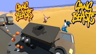 Gang Beasts  Road Kill Father and Son Gameplay [upl. by Violette]