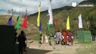 National Sport of Bhutan Archery 不丹射箭 [upl. by Wagshul855]